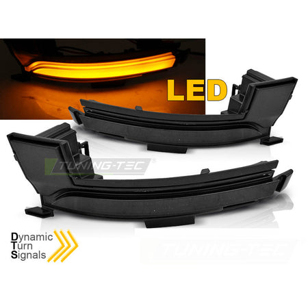 Laterale Direzione Nello Specchio Fumè LED Sequenziale con Visione Area