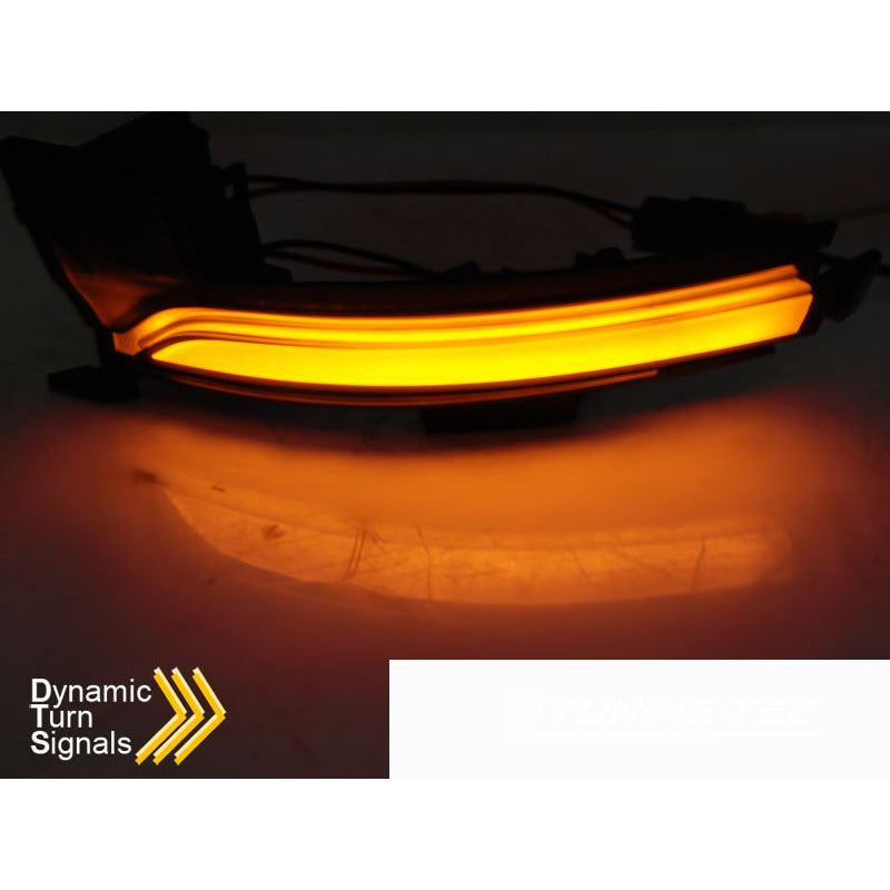 Laterale Direzione Nello Specchio Fumè LED Sequenziale con Visione Area