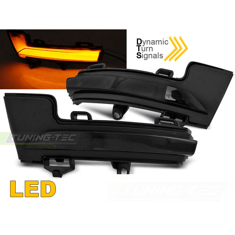 Laterale Direzione Nello Specchio Fumè LED Sequenziale per Škoda OCTAVIA III