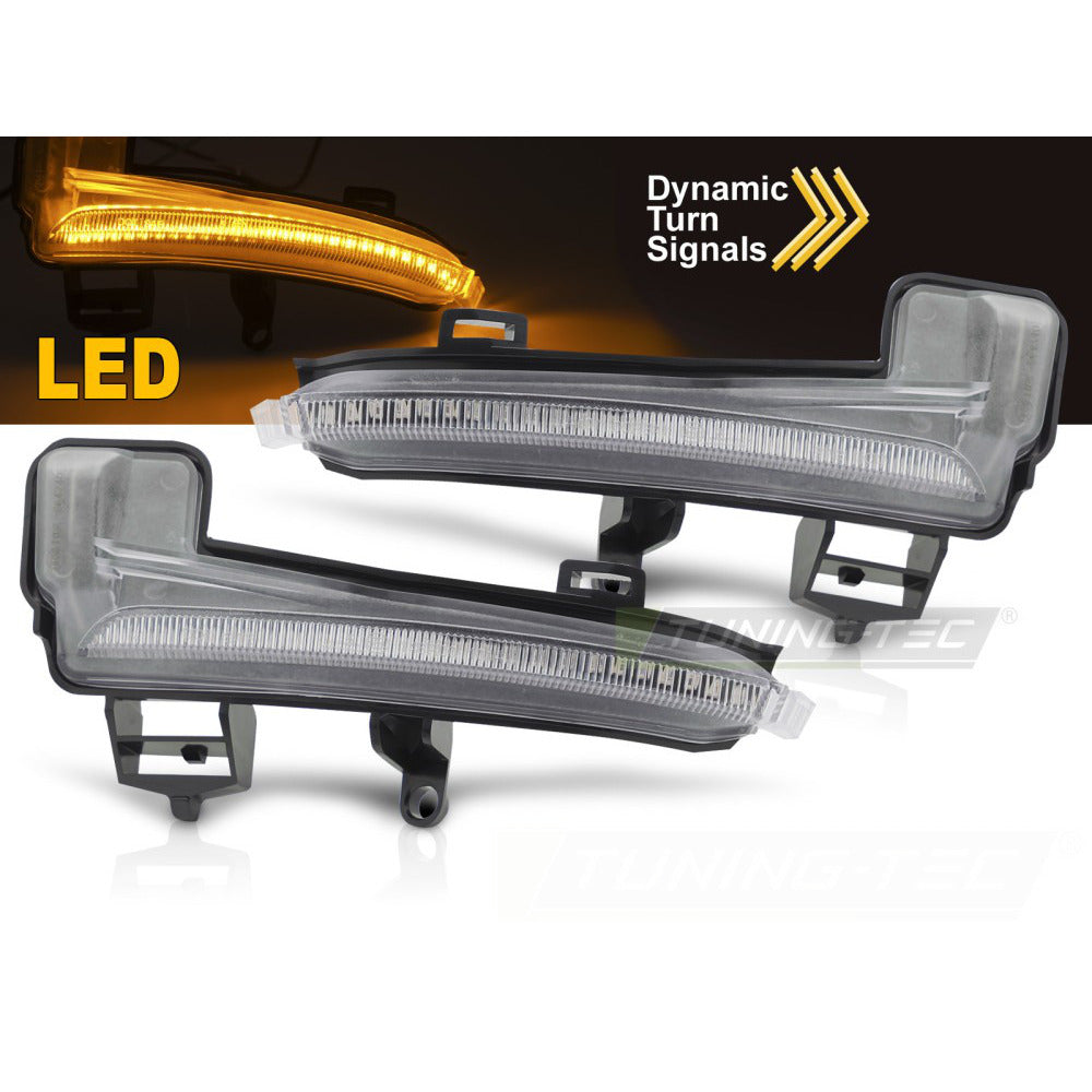 Laterale Direzione Nello Specchio LED Bianco Sequenziale per Škoda SUPERB III