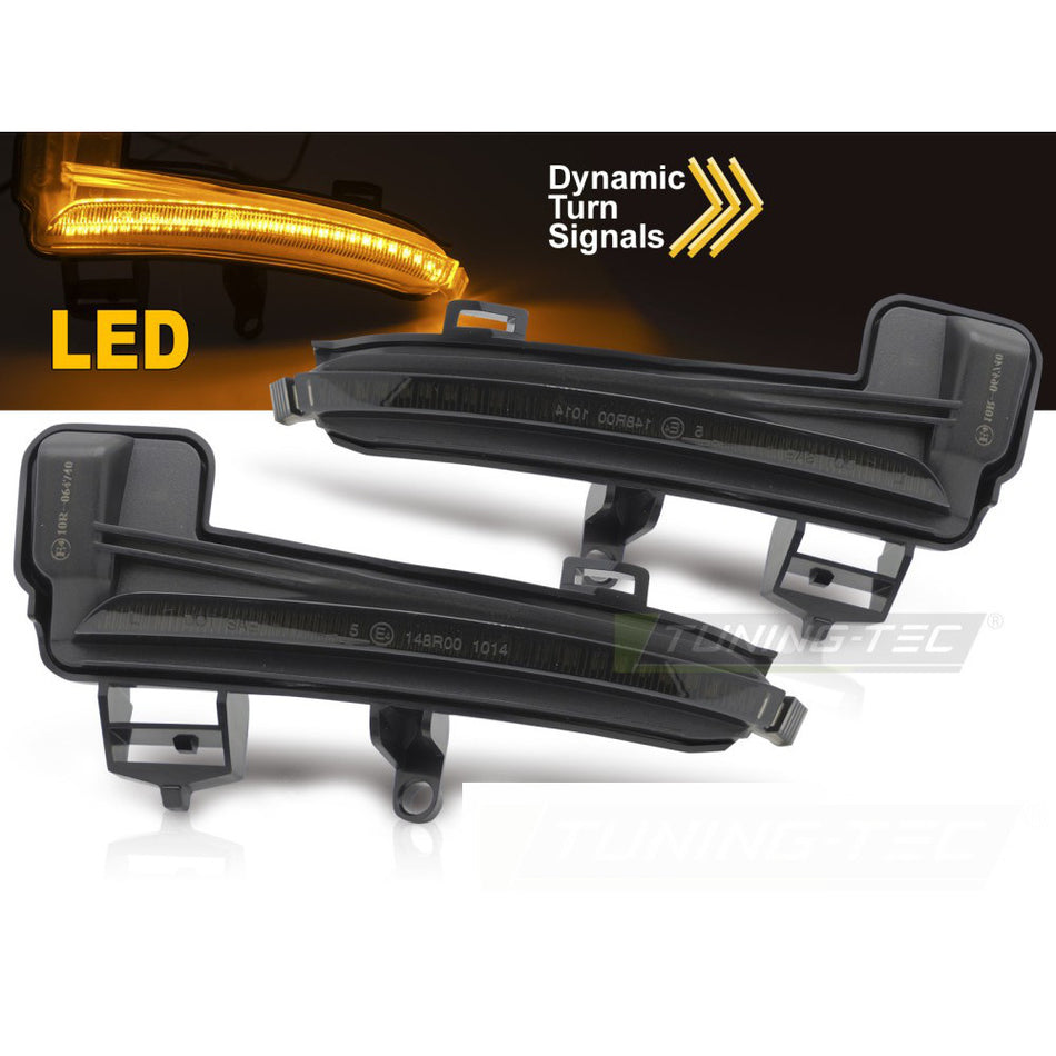 Laterale Direzione Nello Specchio Fumè LED Sequenziale per Škoda SUPERB III