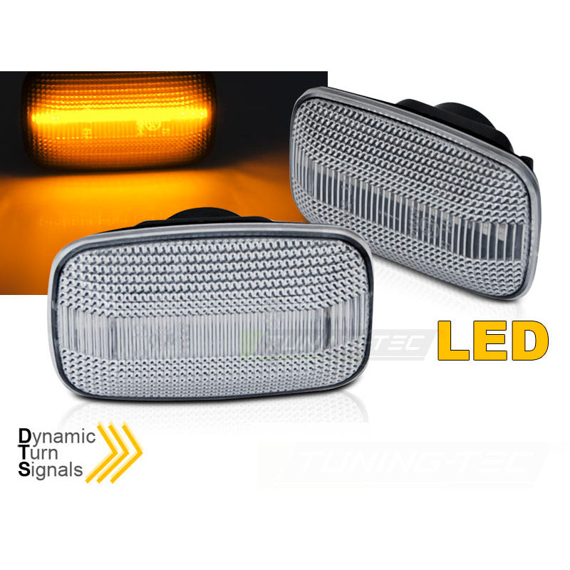 Laterale Direzione Bianco LED Sequenziale per Toyota Land Cruiser 70 80 90 100