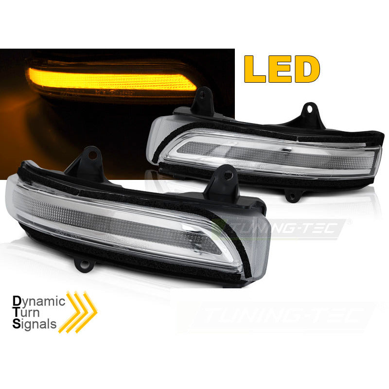 Laterale Direzione Nello Specchio LED Bianco Sequenziale per Toyota LAN CRUISER