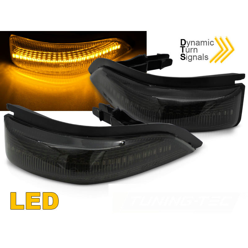 Laterale Direction Nello Specchio Fumè LED per Toyota Yaris III (2011-2019)