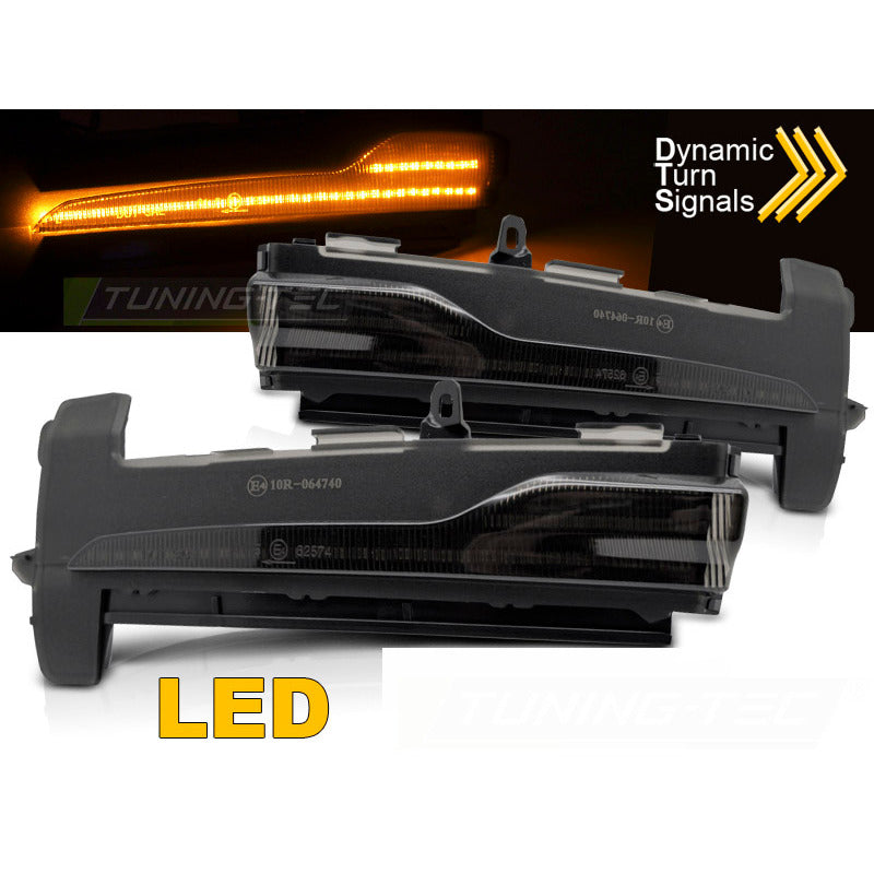 Laterale Indicator Nello Specchio Fumè LED per Volvo XC60 14-17 Facelift