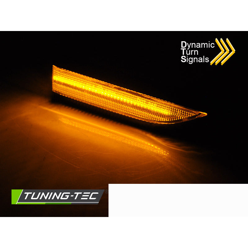 Laterale Direzione Fumè Nero LED Sequenziale per Volkswagen T6 15-19