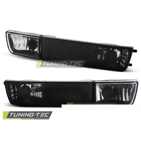 Faro Anteriore con Fendinebbia Nero per Volkswagen Golf 3 / Vento