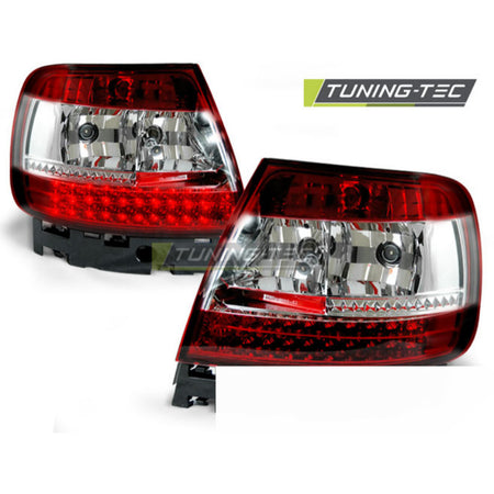 LED Fanali Posteriori Rosso Bianco per Audi A4 B5 (11.94-09.00) Fanali