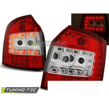 LED Fanali Posteriori Rosso Bianco per Audi A4 Avant (10.00-10.04) Fanali