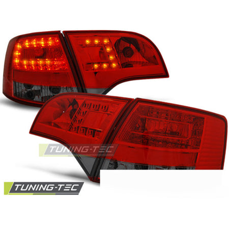 LED Fanali Posteriori Rosso Fumé per Audi A4 B7 (2004-2008) Avant Touring