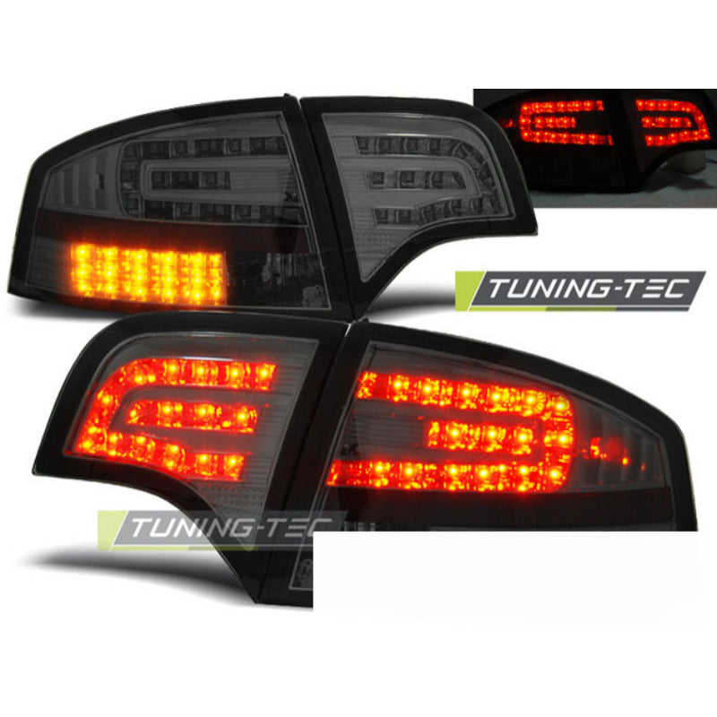 LED Fanali Posteriori Fumé per Audi A4 B7 (11.04-03.08) Berlina - Fanali