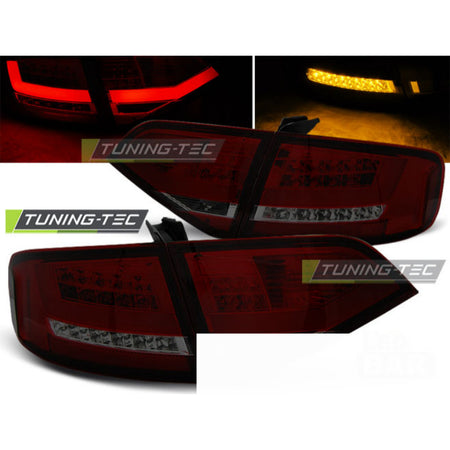 LED Fanali Posteriori Rosso Fumé per Audi A4 B8 (2008-2011) Fanali Posteriori