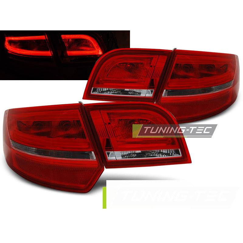 LED Fanali Posteriori Rosso Bianco per Audi A3 8P (2004-2008) Sportback Fanali