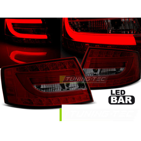 Fanali Posteriori LED Fumè per Audi A6 C6 (04.04-08) 6PIN