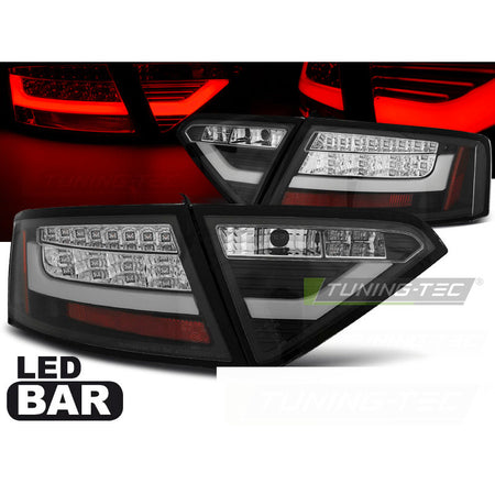 LED Bar Fanali Posteriori Nero per Audi A5 (07-06.11) - Fanali Posteriori Neri
