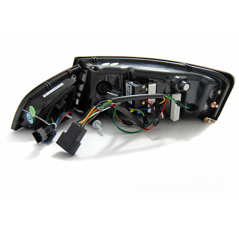 LED Bar Fanali Posteriori Nero Fumé Sequenziali per Audi A6 Berlina (2008-2011)