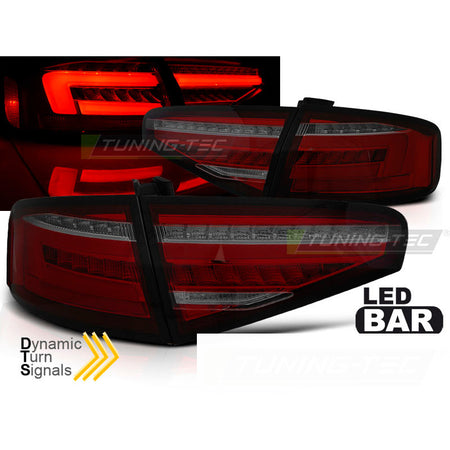 LED Bar Fanali Posteriori Rosso Fumé Sequenziali per Audi A4 B8 (2012-2015)