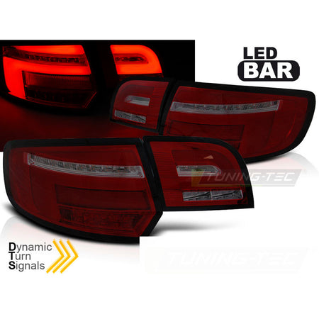 LED Bar Fanali Posteriori Rosso Fumé Sequenziali per Audi A3 8P (anni
