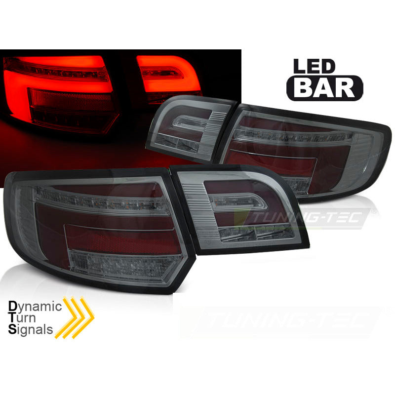 LED Bar Rosso Fanali Posteriori Fumé Sequenziali per Audi A3 8P (2008-2012)