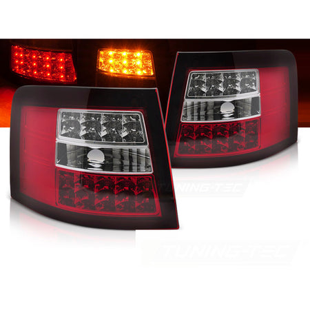 LED Fanali Posteriori Rosso Bianco per Audi A6 Avant (05.97-05.04) - Fanali