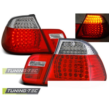 LED Fanali Posteriori Rosso Bianco per BMW E46 98-01 Berlina, Fanali Posteriori