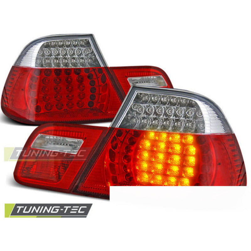 LED Fanali Posteriori Rosso Bianco per BMW E46 Coupé (anni 99-03) Fanali