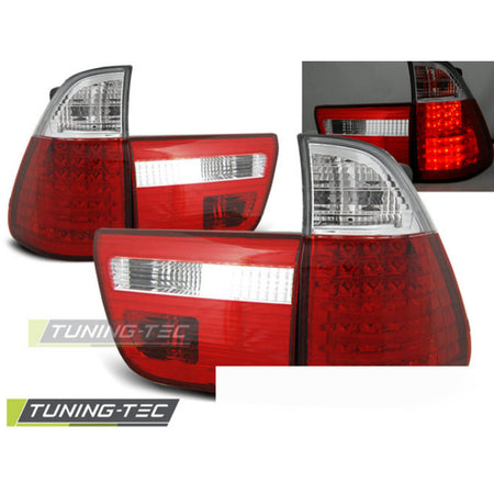 LED Fanali Posteriori Rosso Bianco per BMW X5 E53 (09.99-10.03) - Fanali