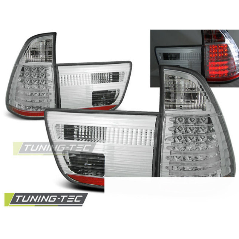 LED Fanali Posteriori Cromato per BMW X5 E53 (09.99-10.03) Fanali Posteriori