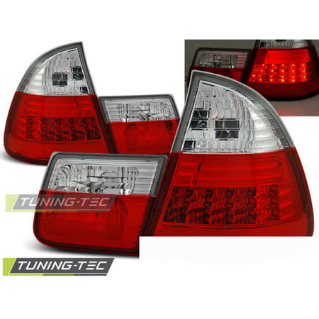 LED Fanali Posteriori Rosso Bianco per BMW E46 Touring (1999-2005) Fanali