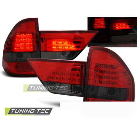 LED Fanali Posteriori Rosso Fumé per BMW X3 E83 (2004-2006) Fanali Posteriori