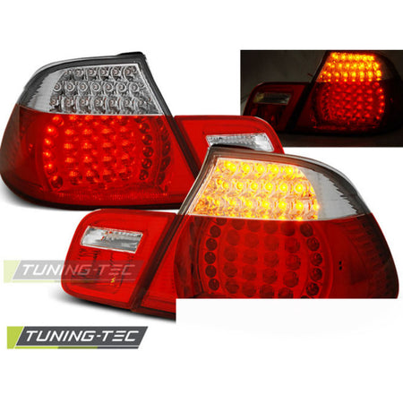 LED Fanali Posteriori Rosso Bianco per BMW E46 Cabrio (04.99-03.03) Fanali