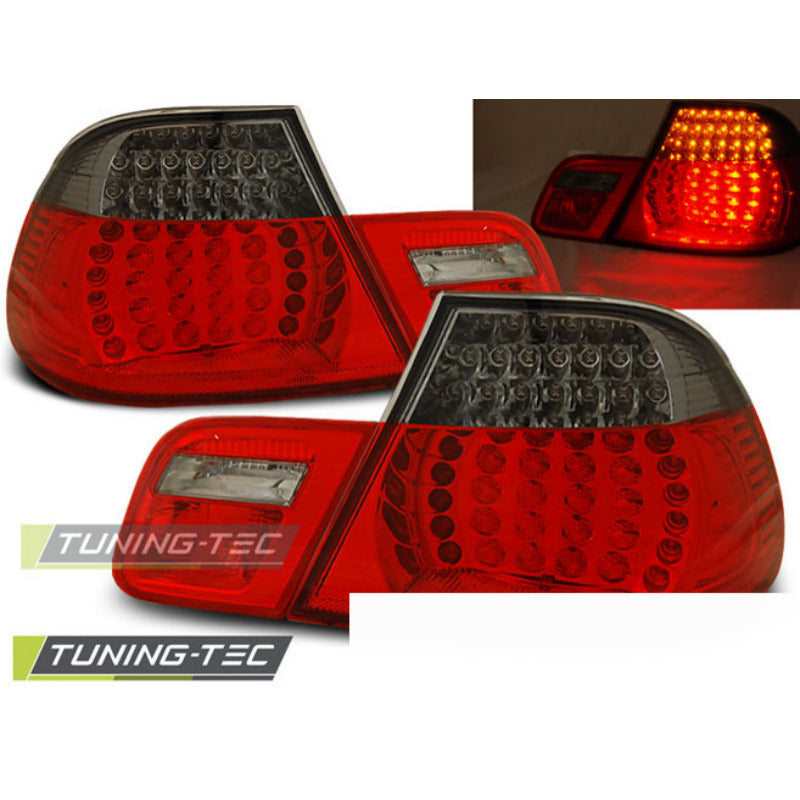 LED Fanali Posteriori Rosso Fumé per BMW E46 Cabrio (04.99-03.03) Fanali