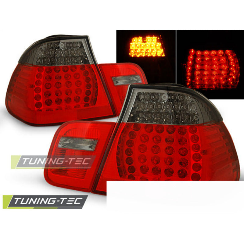 LED Fanali Posteriori Rosso Fumé per BMW E46 (01-05) Berlina Fanali Fumè