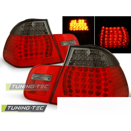 LED Fanali Posteriori Rosso Fumé per BMW E46 (01-05) Berlina Fanali Fumè