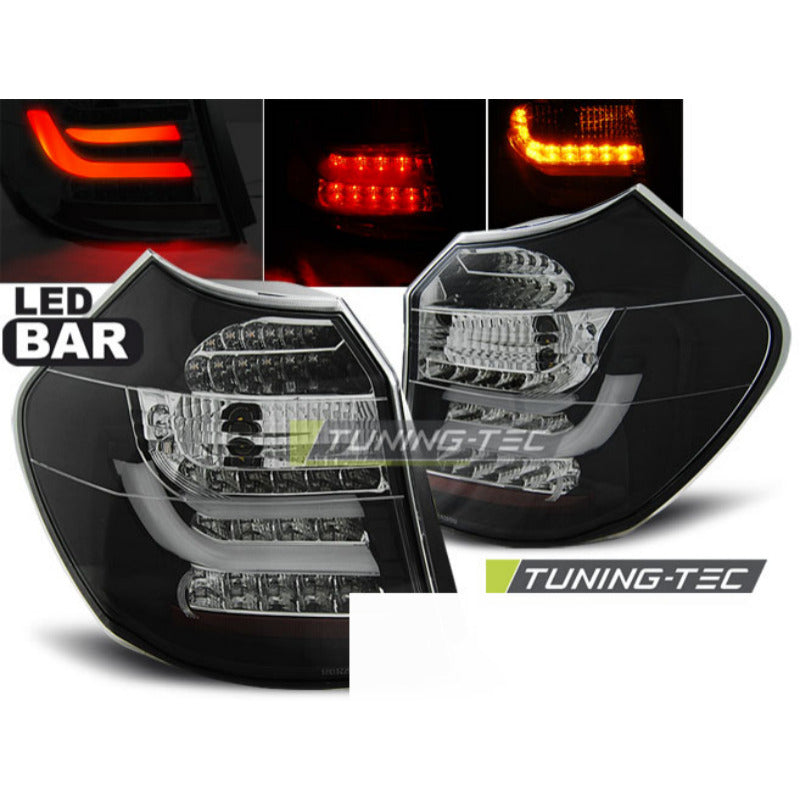 LED Bar Fanali Posteriori Nero per BMW E87/E81 (09.07-11) LCI, Fanali