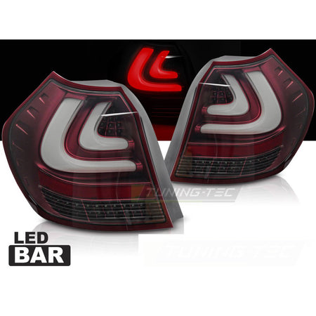 BMW E87 04-08.07 Barra LED Rossa per Illuminazione Esterni Auto