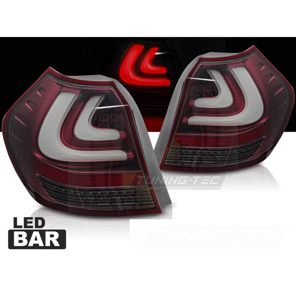 BMW E87 04-08.07 Barra LED Rossa per Illuminazione Esterni Auto