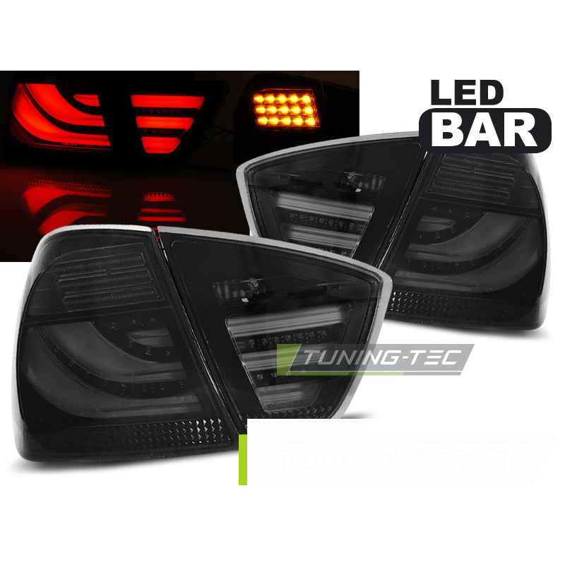 LED Bar Fanali Posteriori Fumé Nero per BMW E90 (03.05-08.08) Fanali Posteriori