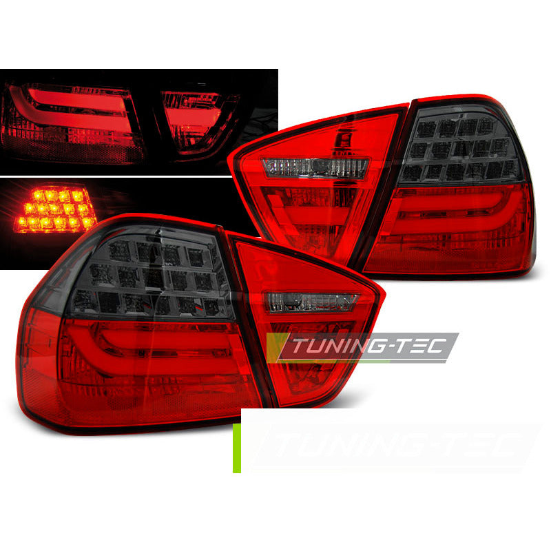 LED Bar Fanali Posteriori Rosso Fumé per BMW E90 (03.05-08.08) Fanali