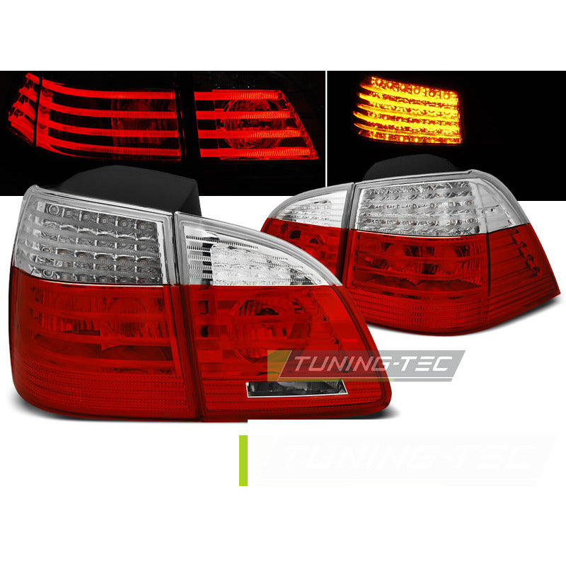 LED Fanali Posteriori Rosso Bianco per BMW E61 (04-07) Touring - Fanali