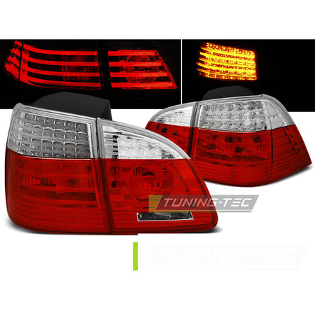 LED Fanali Posteriori Rosso Bianco per BMW E61 (04-07) Touring - Fanali