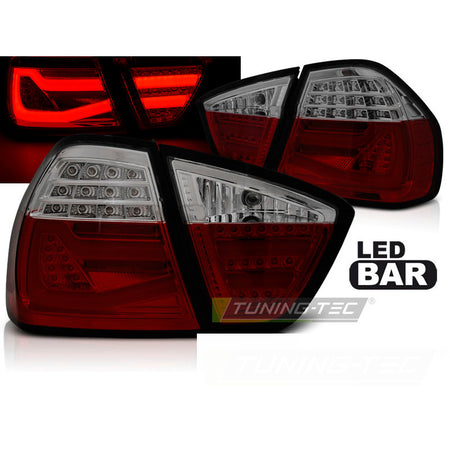 LED Bar Fanali Posteriori Rosso Fumé per BMW E90 (2005-2008) Fanali Posteriori