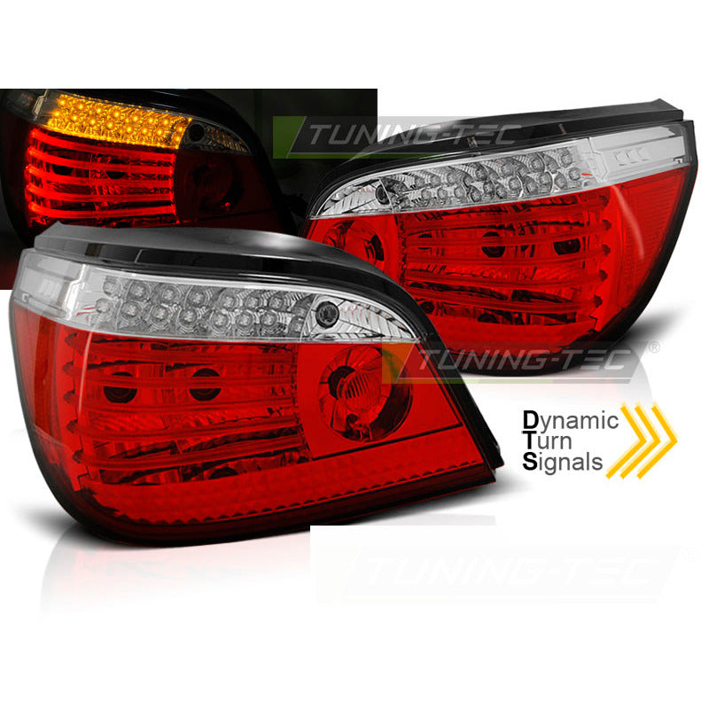 LED Fanali Posteriori Rosso Bianco Sequenziali per BMW E60 (anni 2007) - Fanali