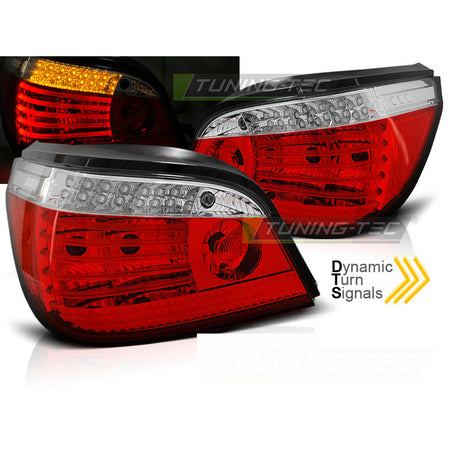 LED Fanali Posteriori Rosso Bianco Sequenziali per BMW E60 (anni 2007) - Fanali