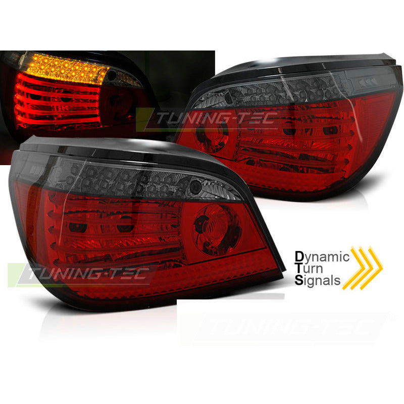 LED Fanali Posteriori Rosso Fumé Sequenziali per BMW E60 (07.03-07) - Fanali