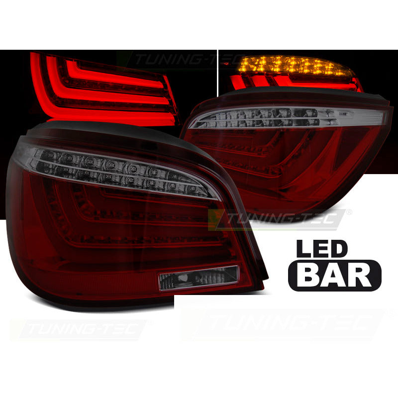 LED Bar Fanali Posteriori Rosso Fumé per BMW E60 LCI (anni 2007-2010)
