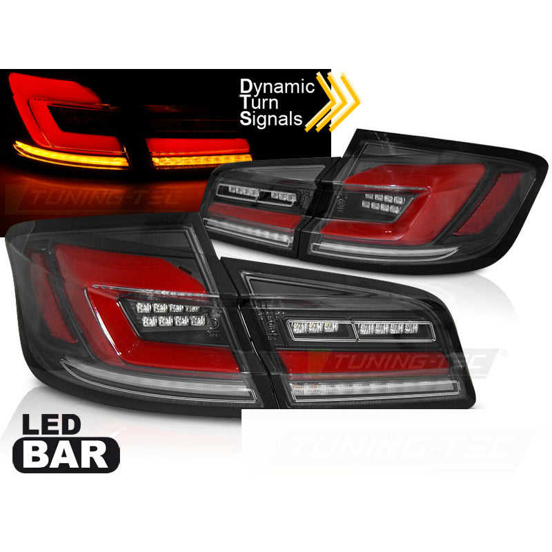LED Bar Sequenziali Fanali Posteriori Nero per BMW F10 (anni 2010-2016)