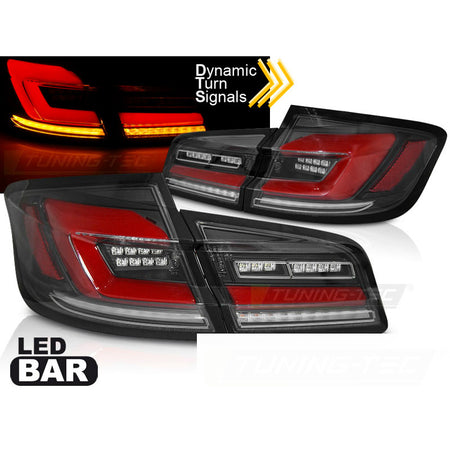 LED Bar Sequenziali Fanali Posteriori Nero per BMW F10 (anni 2010-2016)