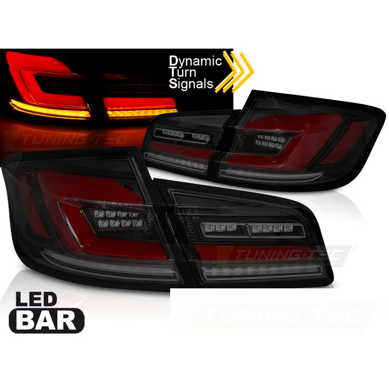 LED Bar Sequenziali Fanali Posteriori Fumé Nero per BMW F10 (2010-2016)