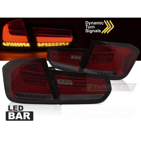 LED Bar Fanali Posteriori Rosso Fumé Sequenziali per BMW F30 (11-15) Fanali